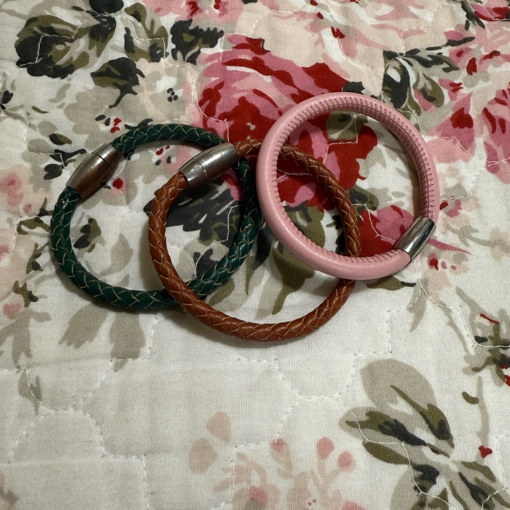 Set of Three Braided Bracelets